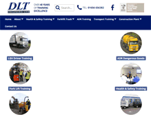 Tablet Screenshot of dlt-training.com
